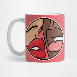 Lip Gloss Kiss Pop Art Mug